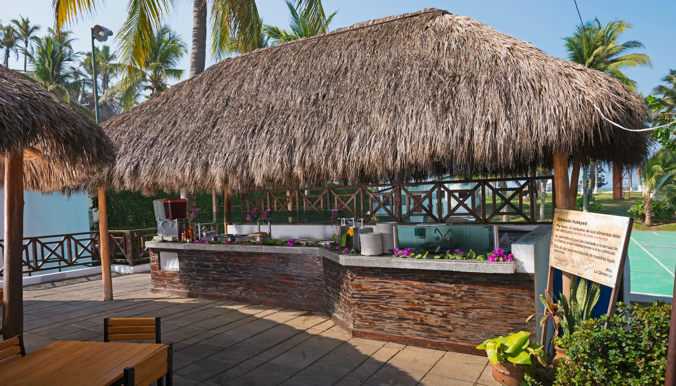 Estación de snacks La Palapa
